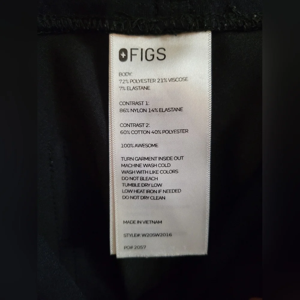 Figs Black Track Pants - Picture 5 of 7